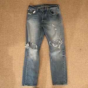 Levi’s mens ripped jeans